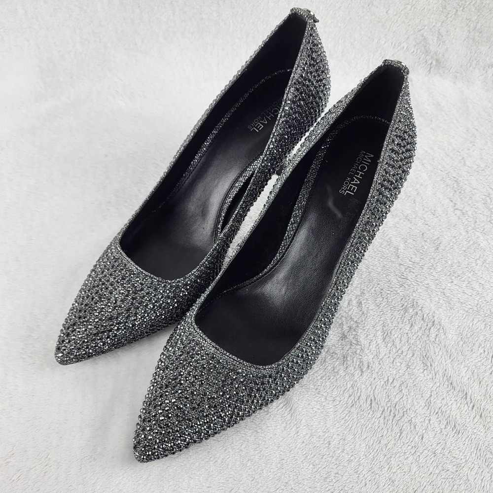 SOLD | Michael Kors Alina Flex Pump Rhinestone Pointed Toe | 9 M - Picture 3 of 9